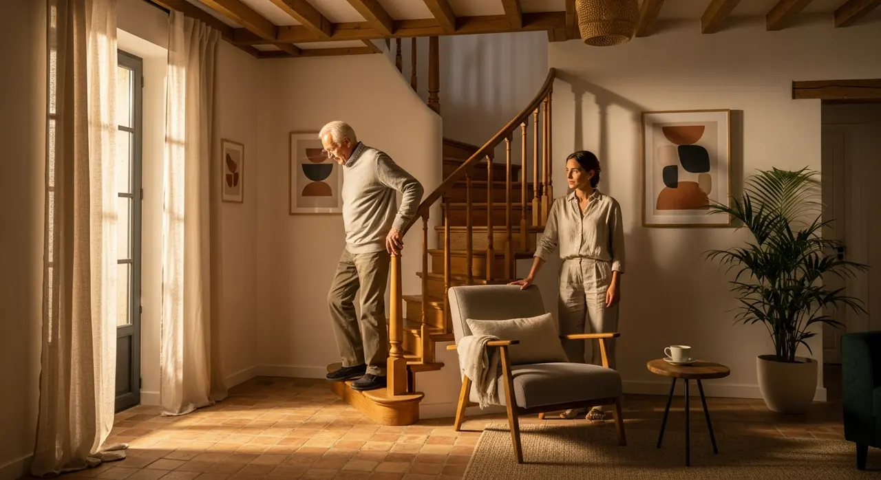 Mon parent a-t-il besoin d'un monte-escalier ? 7 signaux qui ne trompent pas